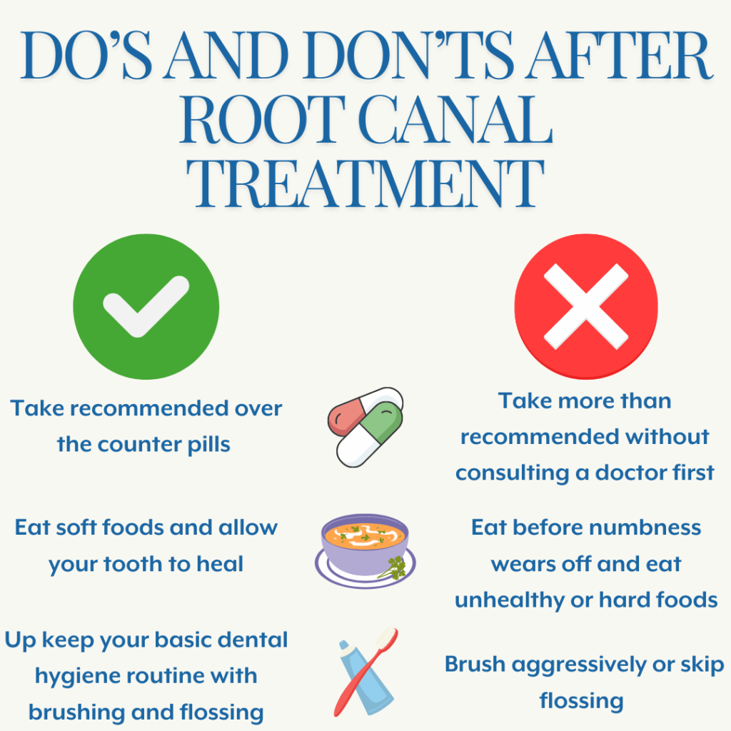 Do's and Don'ts after root canal